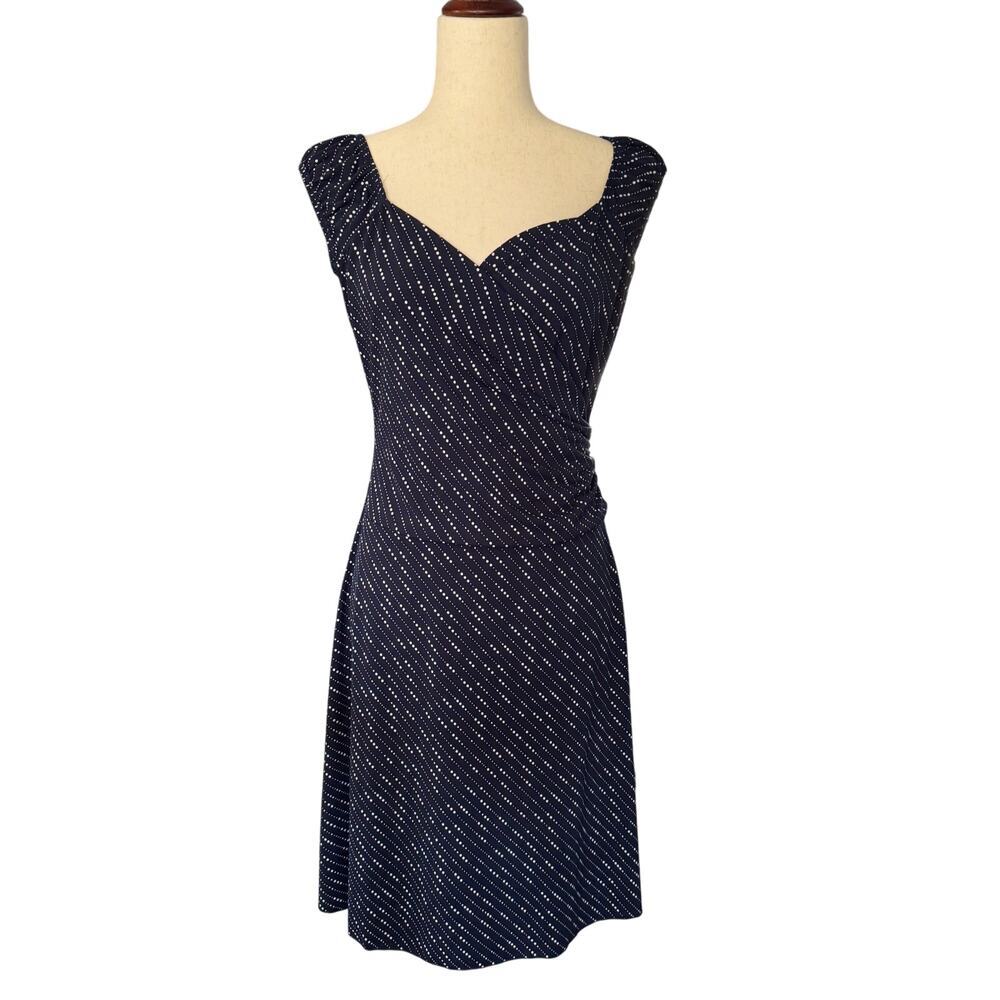 Taboo Dress M 6 8 Navy Vintage Y2K 90s Romantic Wedding guest date night flowy